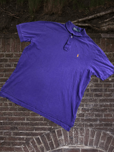 Polo Ralph Lauren × Vintage Polo Ralph Lauren Polo T-Shirt Logo Purple Old Money Y2K Size US XL / EU 56 / 4 - 1 Thumbnail