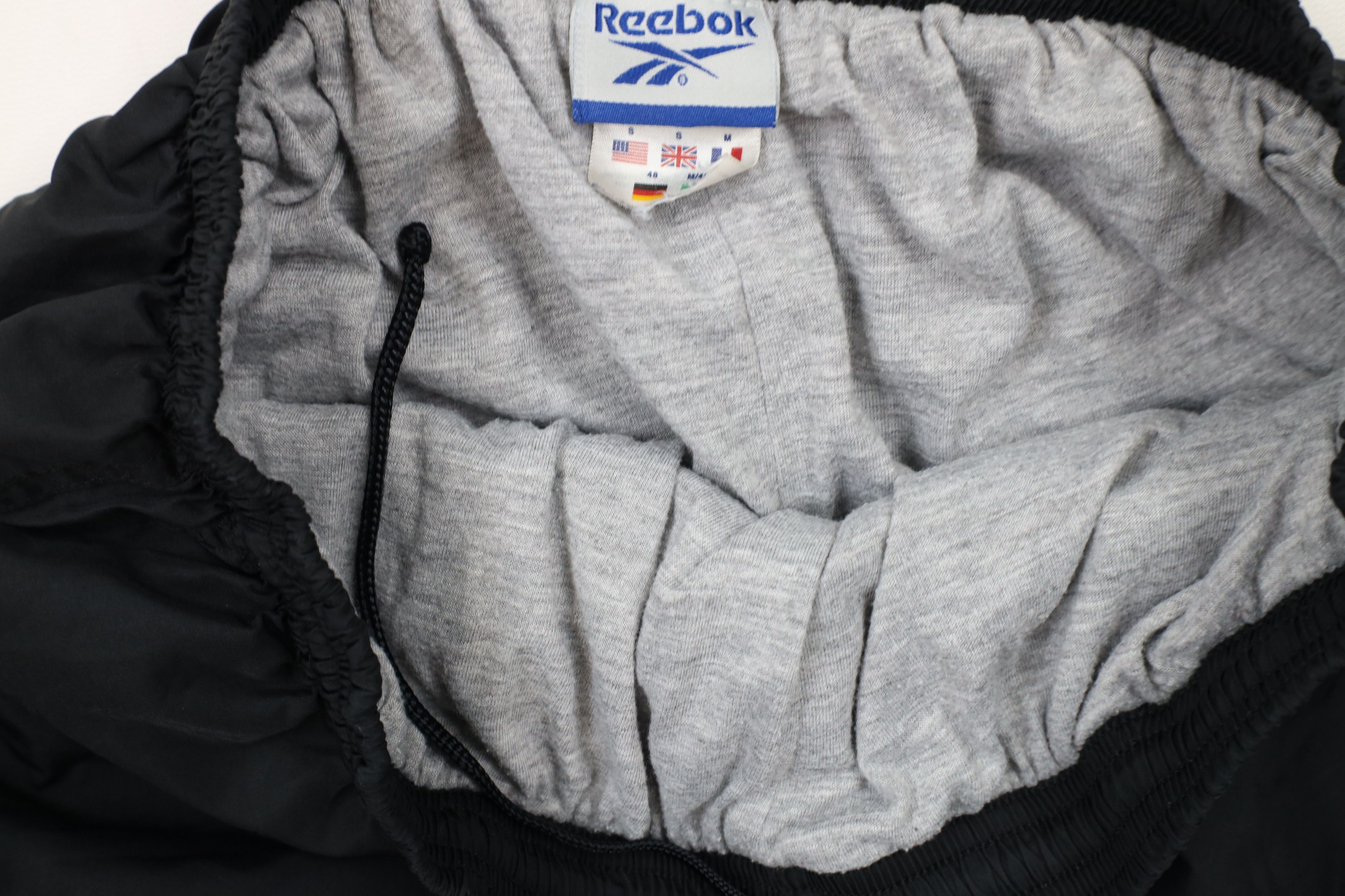 Reebok × Vintage Vintage 90s Reebok Spell Out Lined Windbreaker Joggers Pants Size US 32 / EU 48 - 10 Thumbnail