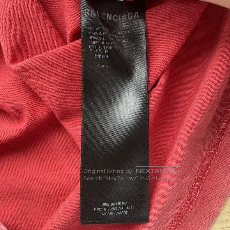 Balenciaga Balenciaga Printed Cracked Hole Distressed Washed T-Shirt Size US S / EU 44-46 / 1 - 6 Thumbnail