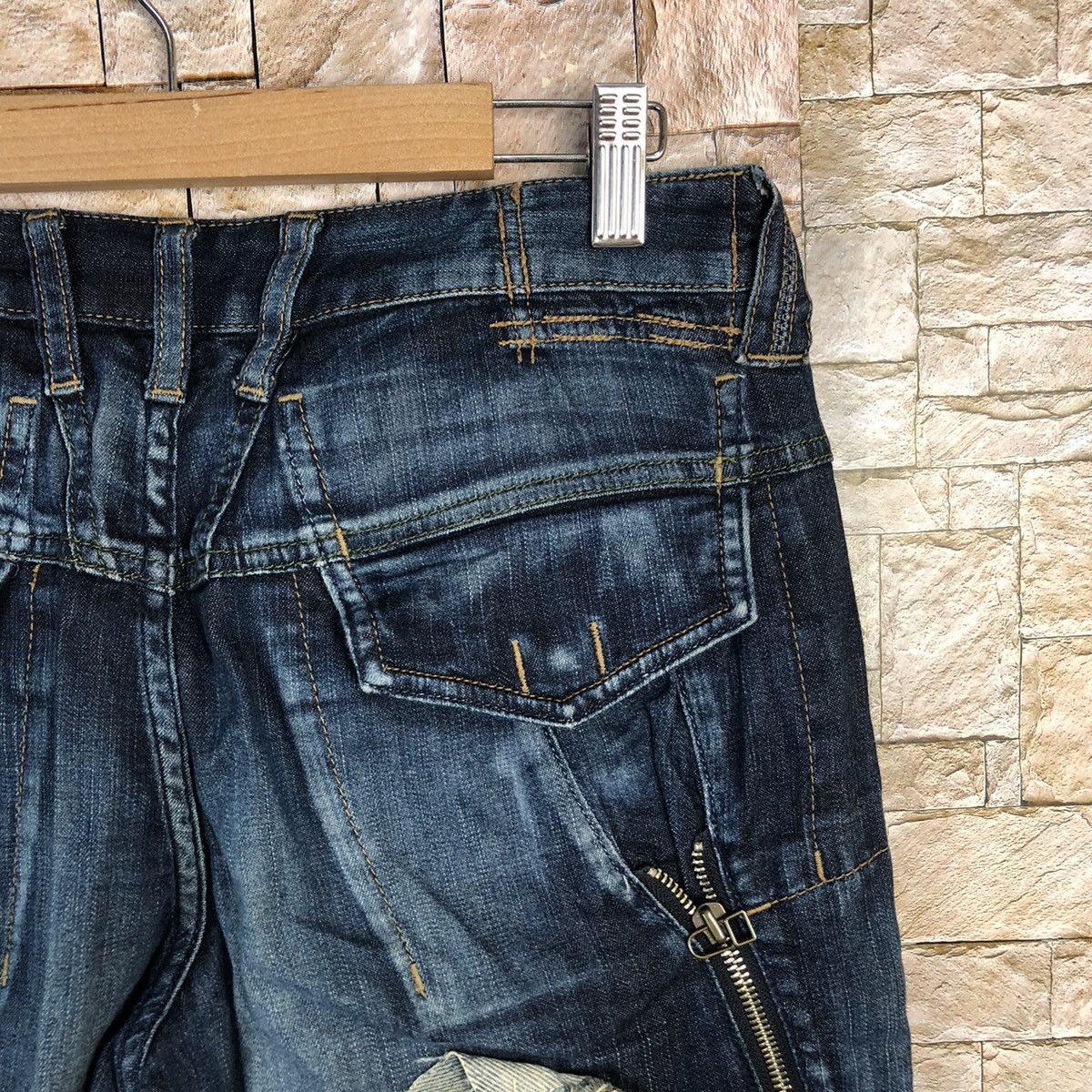 Marithe + Francois Girbaud Marithe Francois Girbaund Blue Custom Denim Pants #A572 Size US 30 / EU 46 - 22 Thumbnail