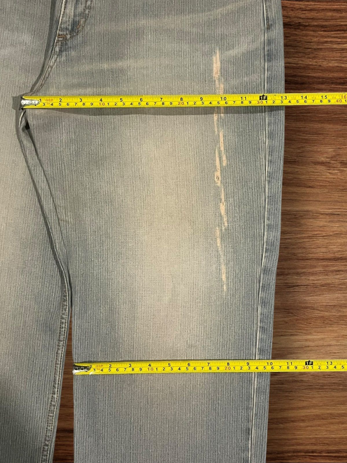 Japanese Brand × PHENOMENON × Swagger Vintage Japanese Brand Swagger Distress Stripe Straight Jean Size US 32 / EU 48 - 15 Thumbnail