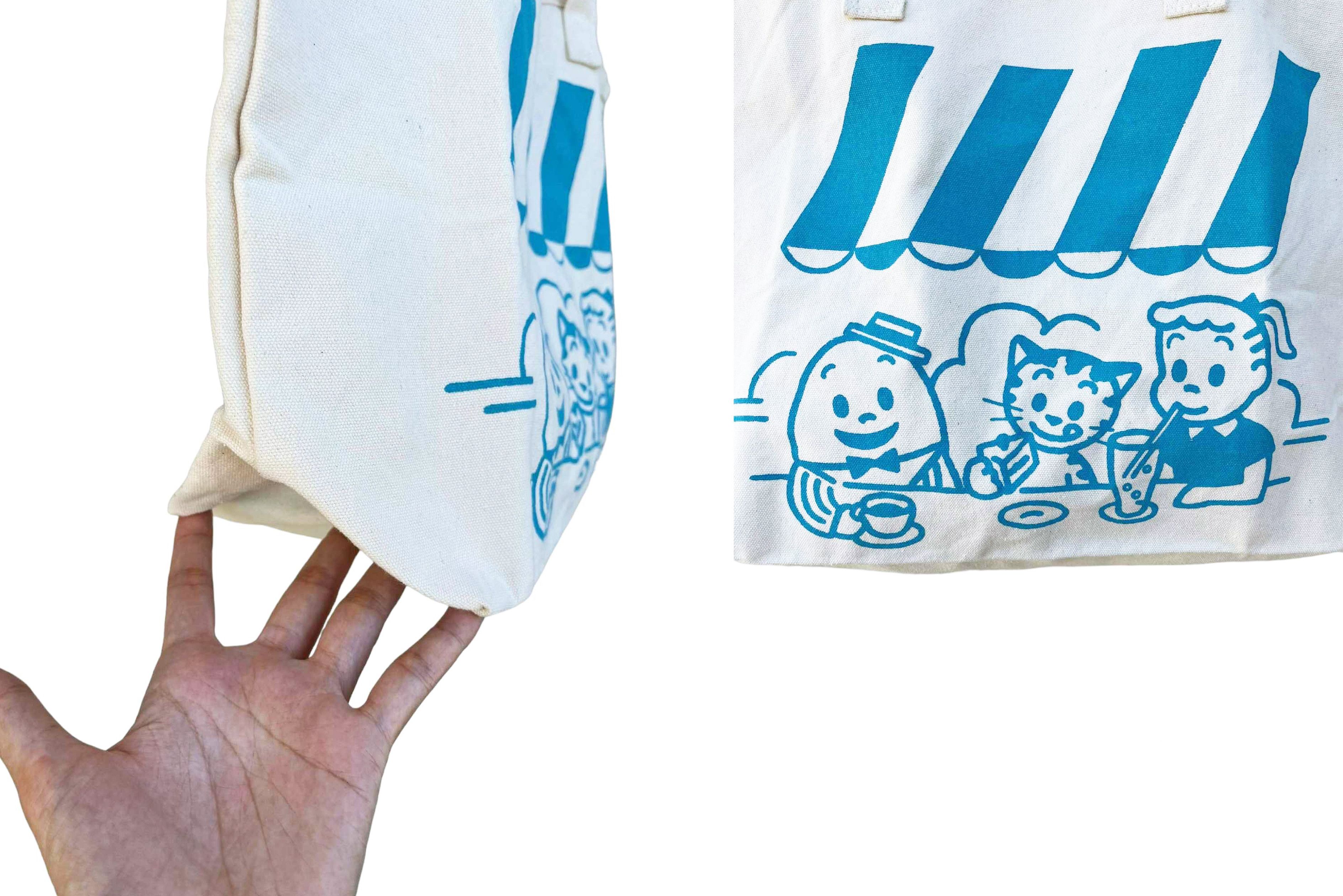Japanese Brand Japanese Manga Osama Goods cartoon printed canvas tote bag Size ONE SIZE - 5 Thumbnail