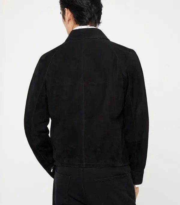 Brunello Cucinelli Leather Jacket in Black Size US S / EU 44-46 / 1 - 4 Thumbnail