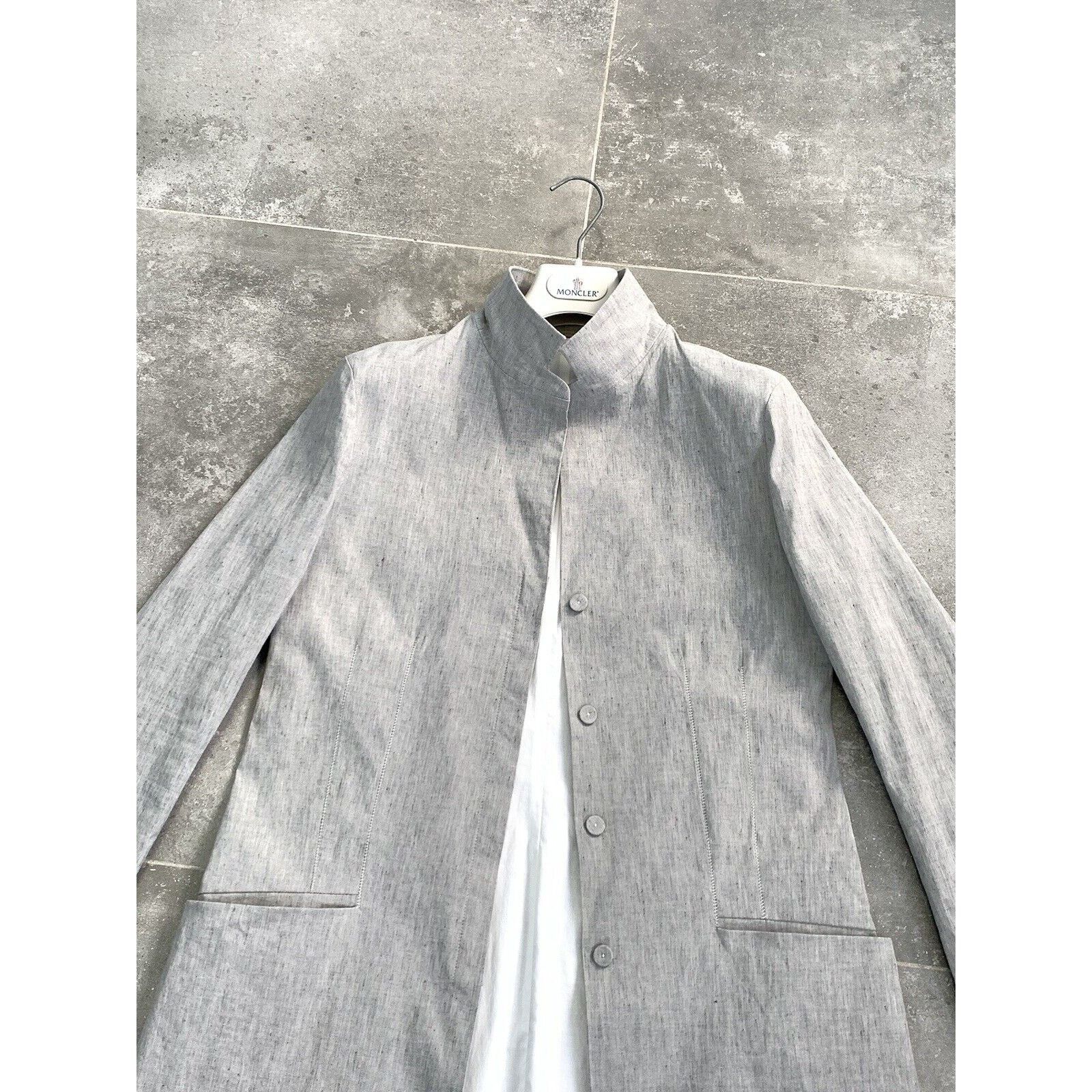 Annette Gortz × Designer Women ANNETTE GORTZ LINEN Blazer LONG Jacket EU 38 UK 10 S-M Size M / US 6-8 / IT 42-44 - 21 Thumbnail