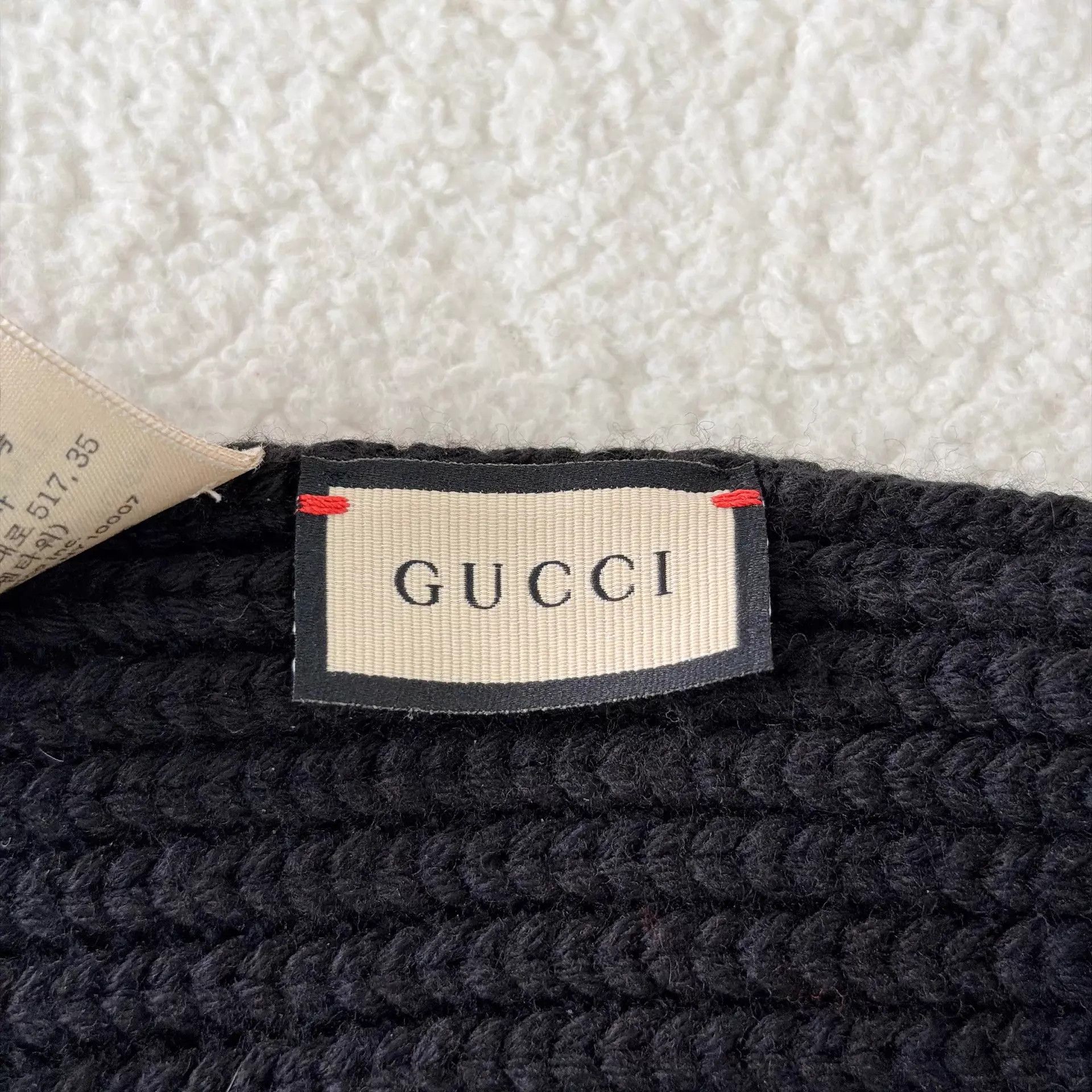 Gucci Gucci Black Stripe Knit Beanie M Size ONE SIZE - 5 Thumbnail