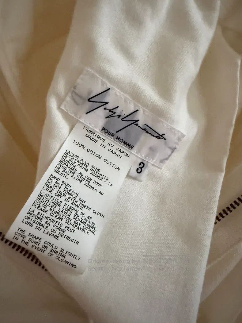 Yohji Yamamoto Yohji Yamamoto size 3 White hanging crotch pants Size US 30 / EU 46 - 6 Thumbnail