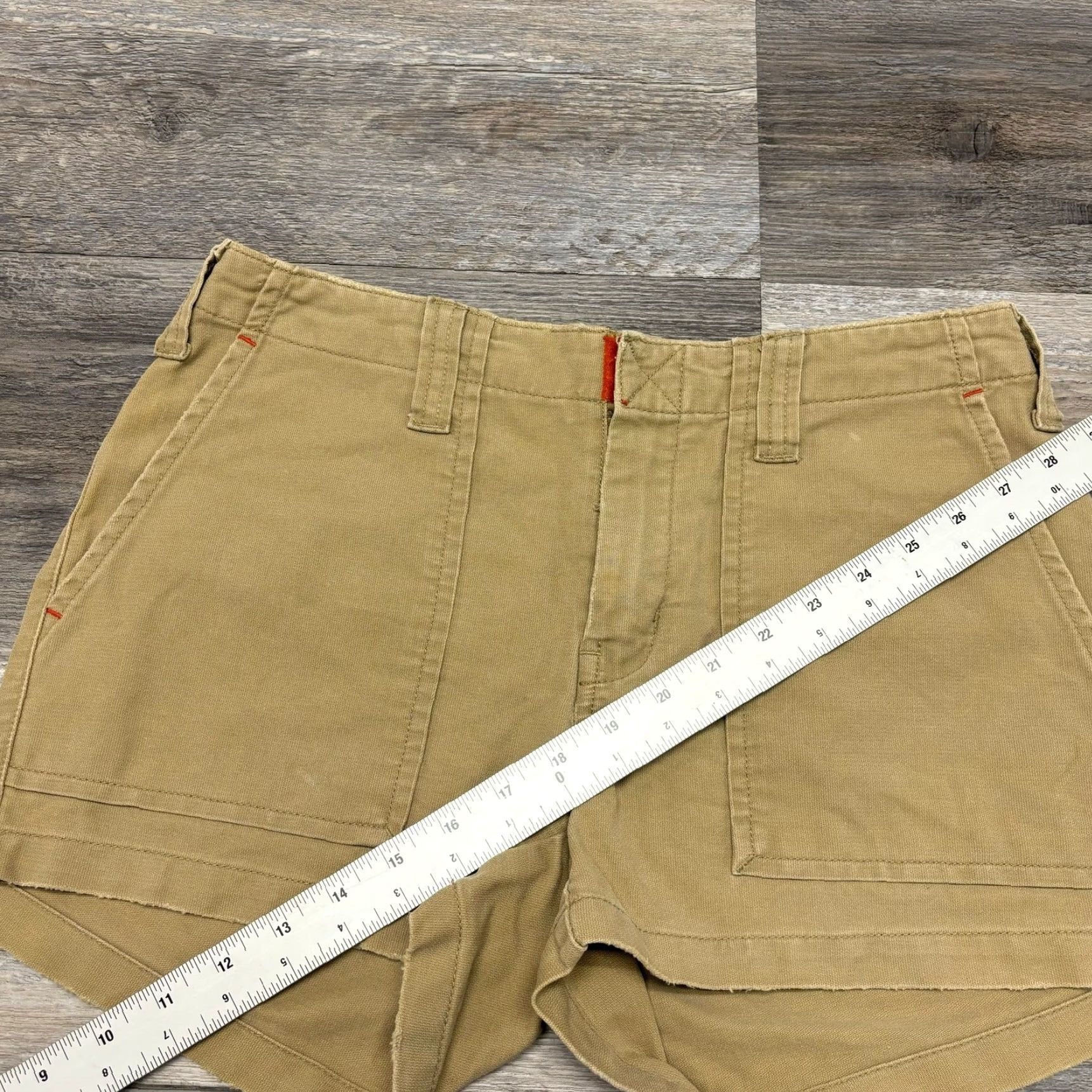 Abercrombie & Fitch VINTAGE Abercrombie & Fitch Shorts Cargo Military Womens 2 Beige Tan Cotton 100% Utility Y2K 2000s Girls/Mens? Size 26" / US 2 / IT 38 - 6 Thumbnail