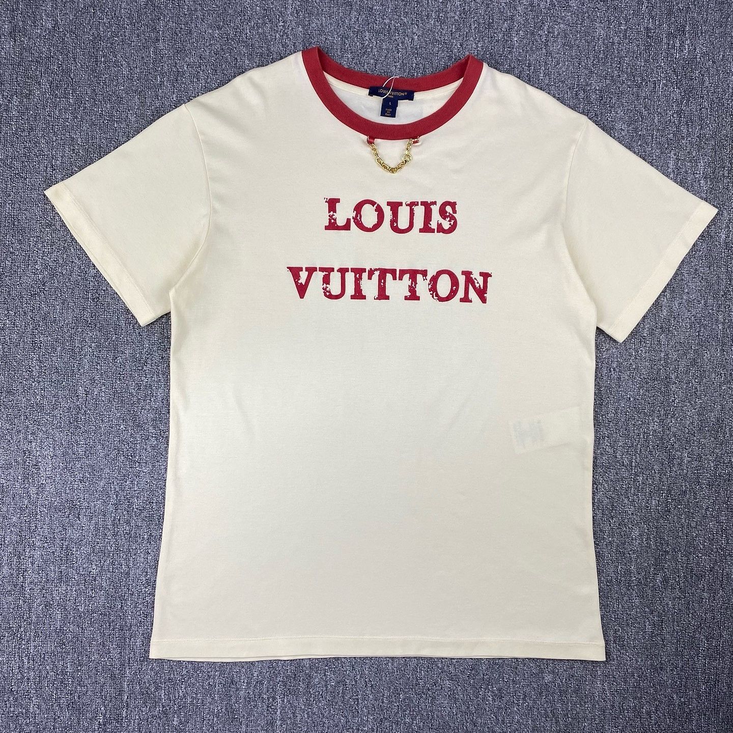 Louis Vuitton Louis Vuitton Logo Graphic T-Shirt Size L Size L / US 10 / IT 46 - 1 Thumbnail