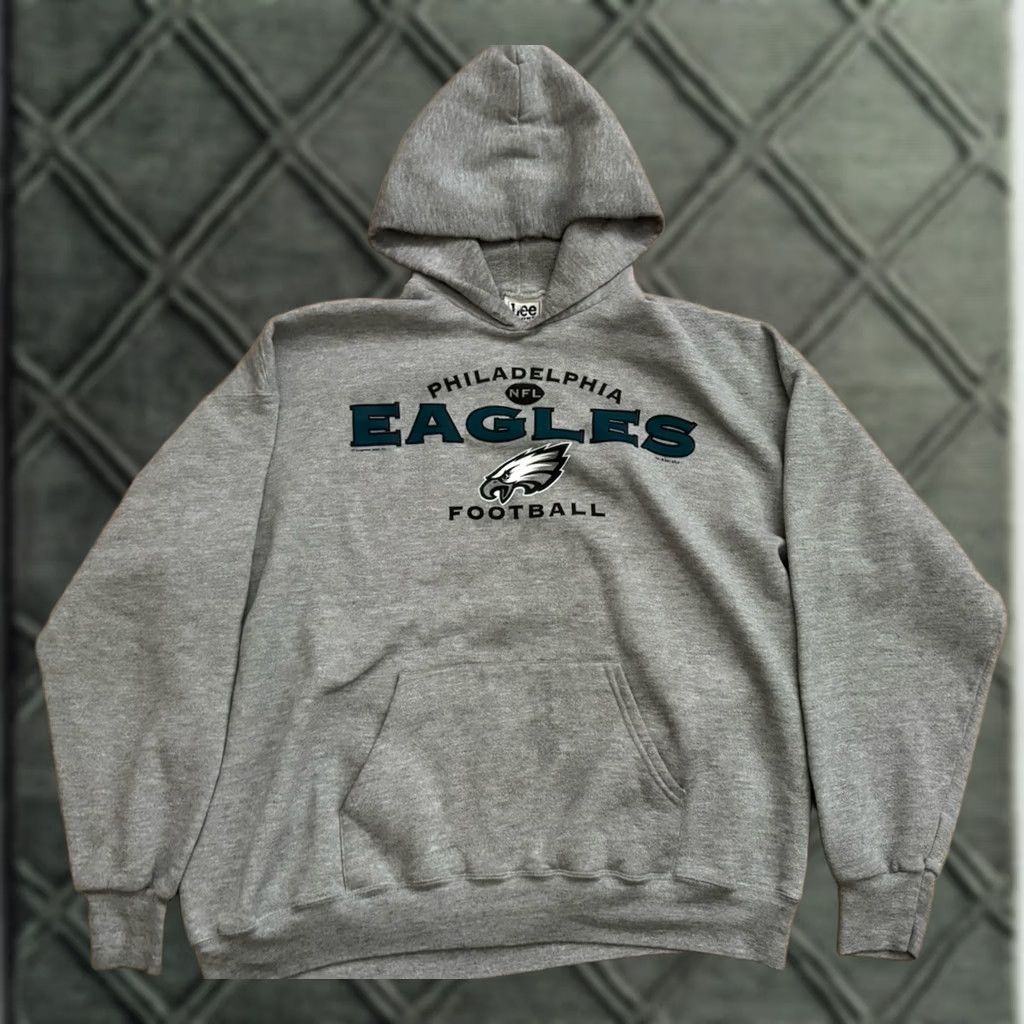 Lee VINTAGE Lee Sport NFL Philadelphia Eagles Hoodie Gray LG/XL Mens Size US L / EU 52-54 / 3 - 1 Thumbnail