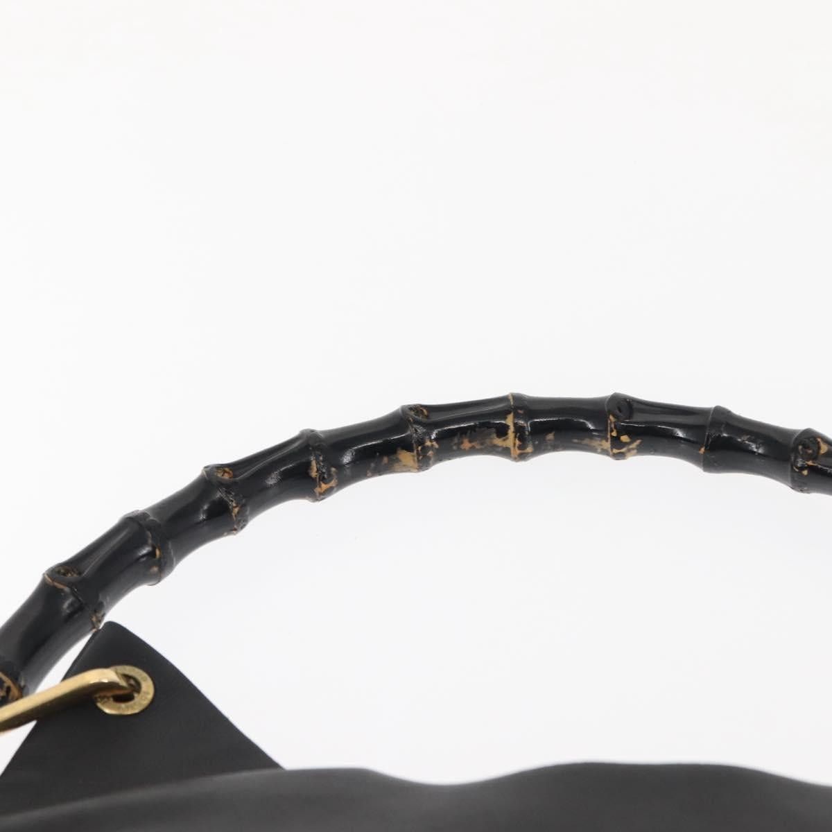 Gucci GUCCI Bamboo Shoulder Bag Leather Black Gold 001 1013 001 Size ONE SIZE - 8 Thumbnail