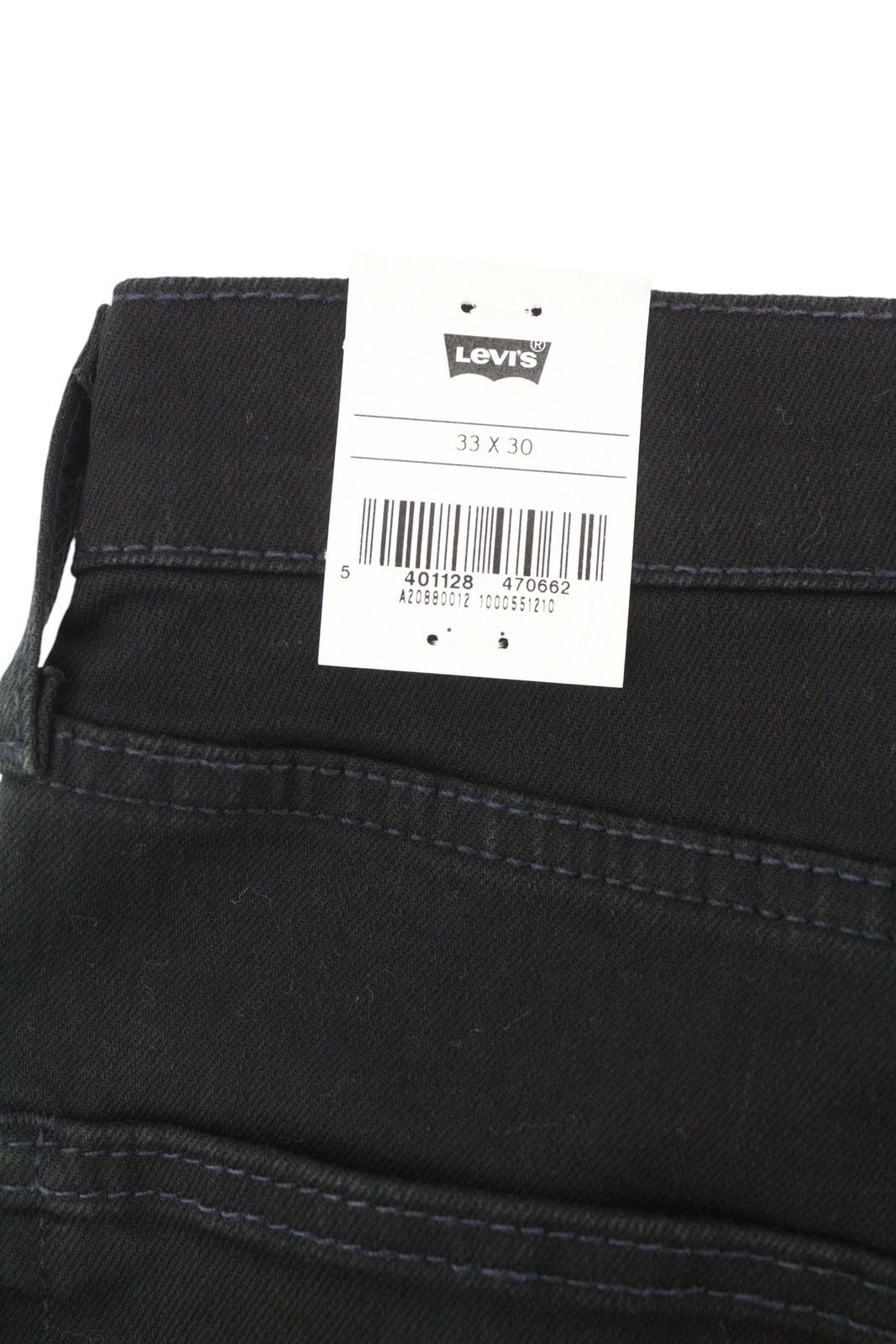 Levi's 502 W33/L30 Taper Zip Black Denim Jeans 87077 Size US 33 - 7 Thumbnail