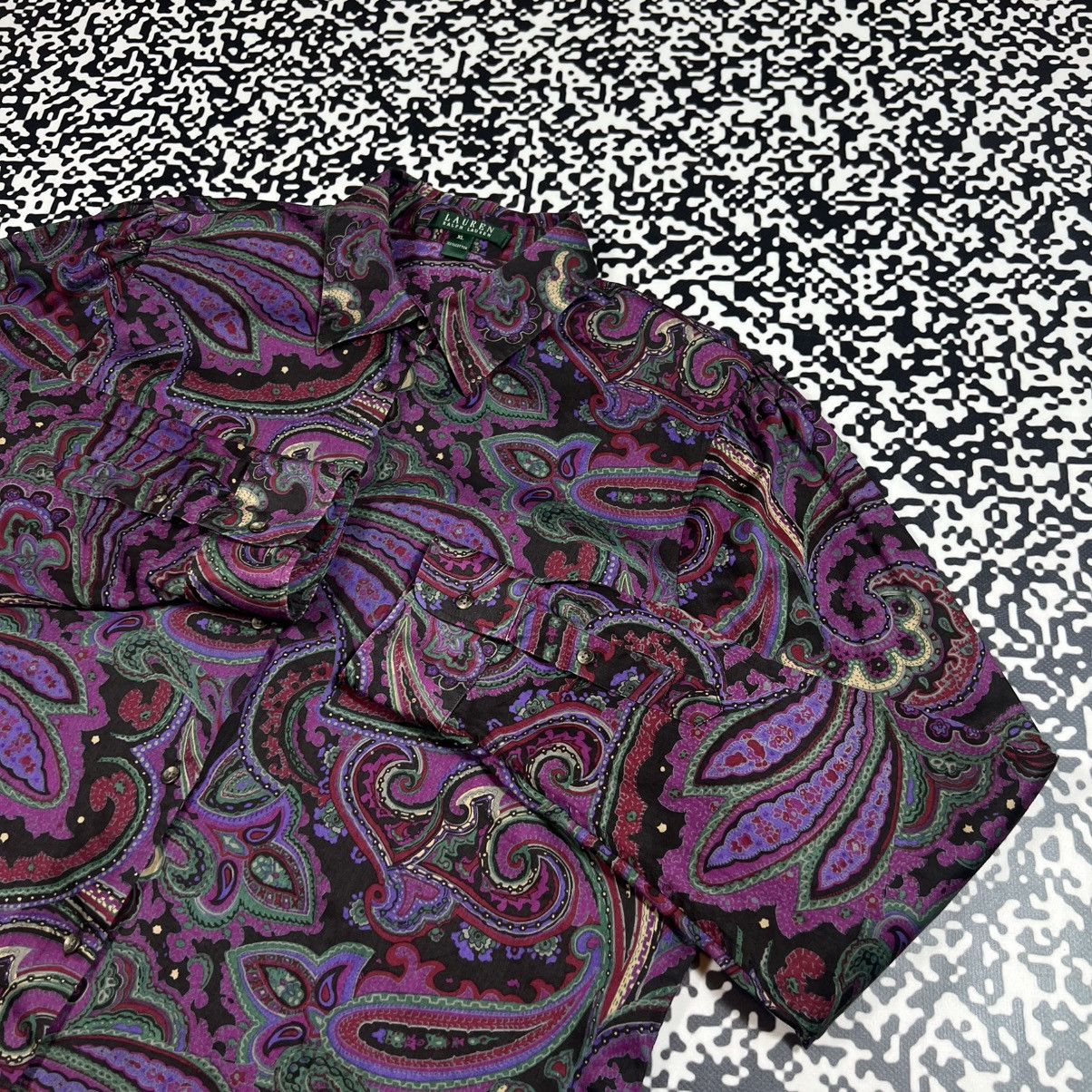 Polo Ralph Lauren Vintage Y2K Polo Ralph Lauren Abstract Style Shirt Retro Size XL / US 12-14 / IT 48-50 - 7 Thumbnail