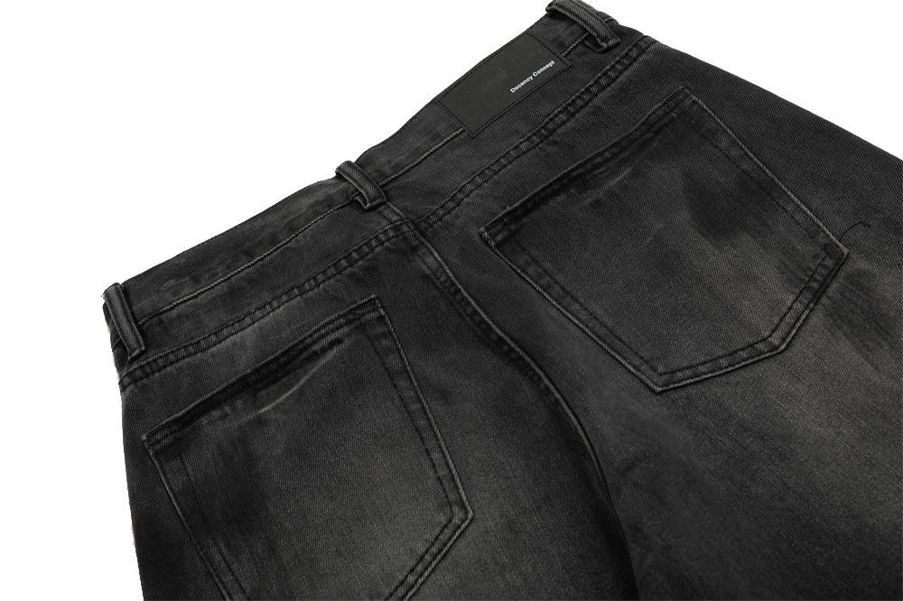 Japanese Brand × Jean Men's street loose wide-leg distressed washed gradient jeans Size US 34 / EU 50 - 5 Thumbnail