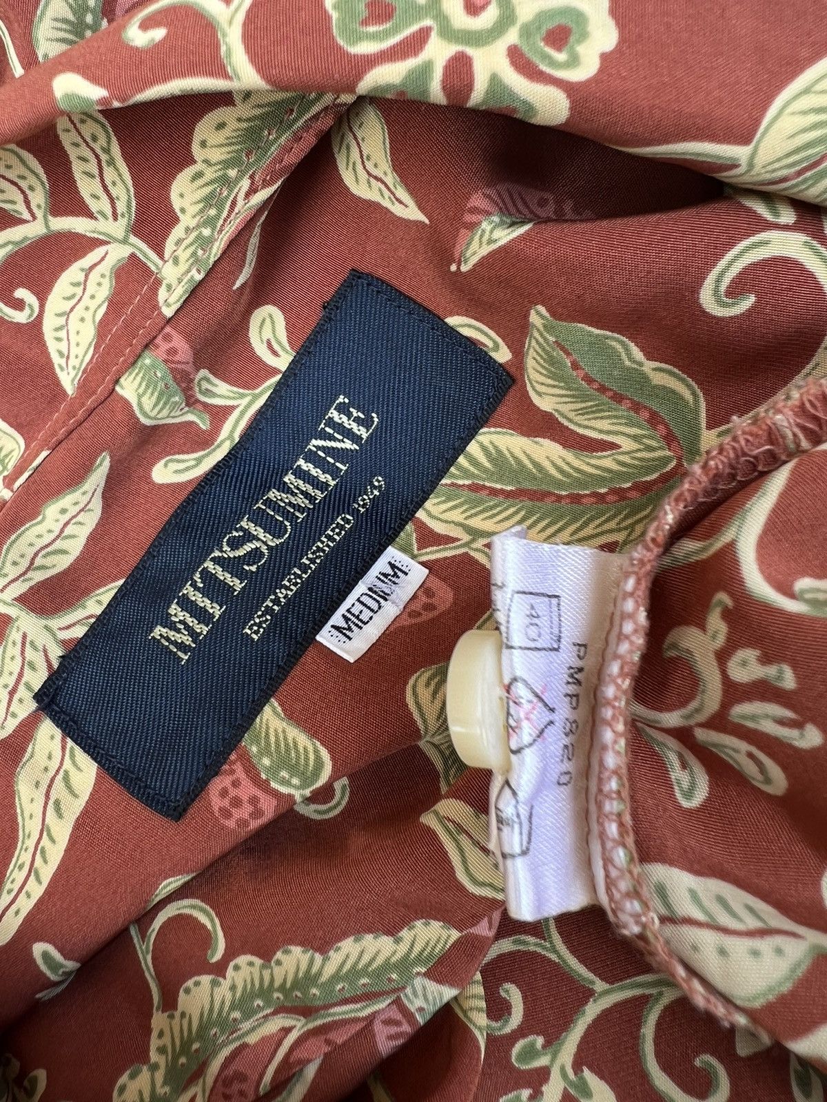 Other Vintage 90s MITSUMINE Japan Flowers Oversized Hawaiian Shirt Size US M / EU 48-50 / 2 - 18 Thumbnail