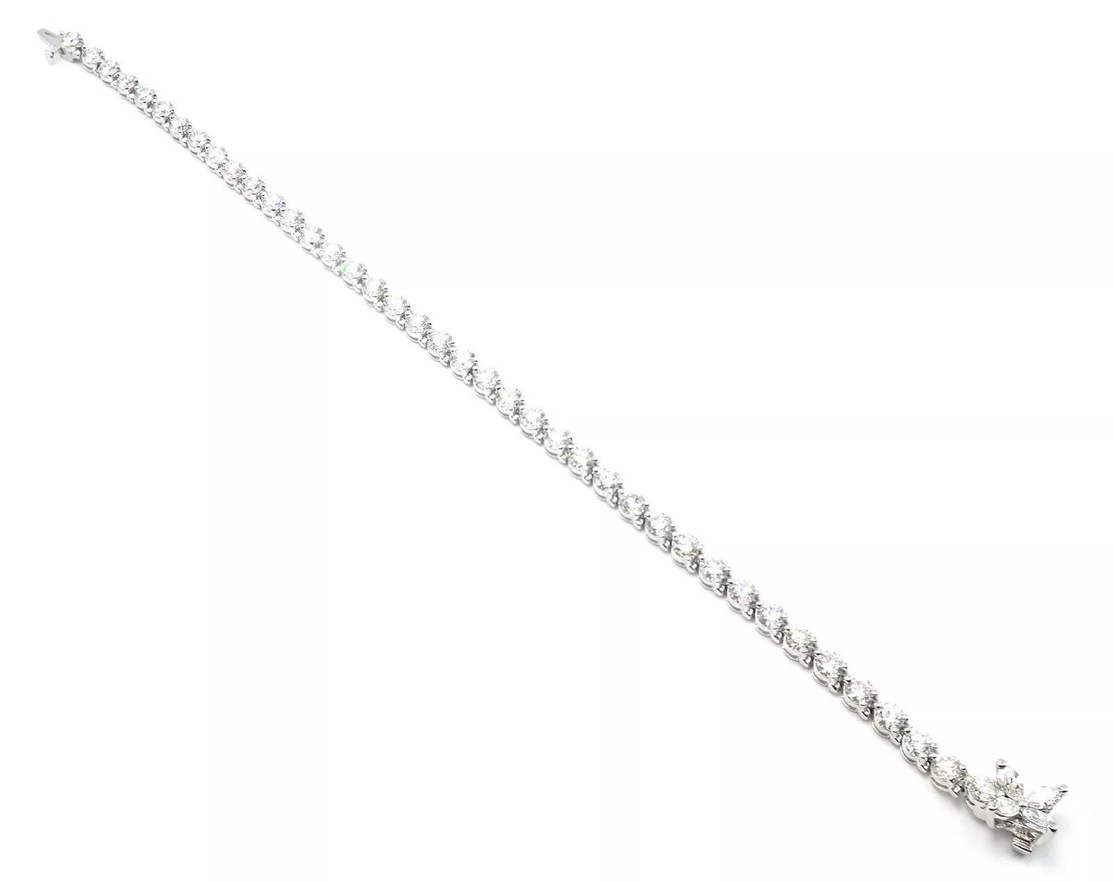 Tiffany & Co. Tiffany & Co Platinum 6.5ct Diamond Line Tennis Bracelet Size ONE SIZE - 12 Thumbnail