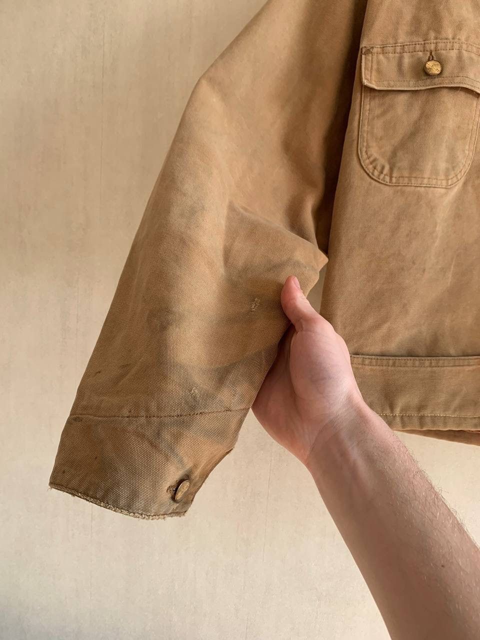Carhartt Vintage 70s Carhartt Detroit Jacket USA Cropped M Size Size US M / EU 48-50 / 2 - 9 Thumbnail
