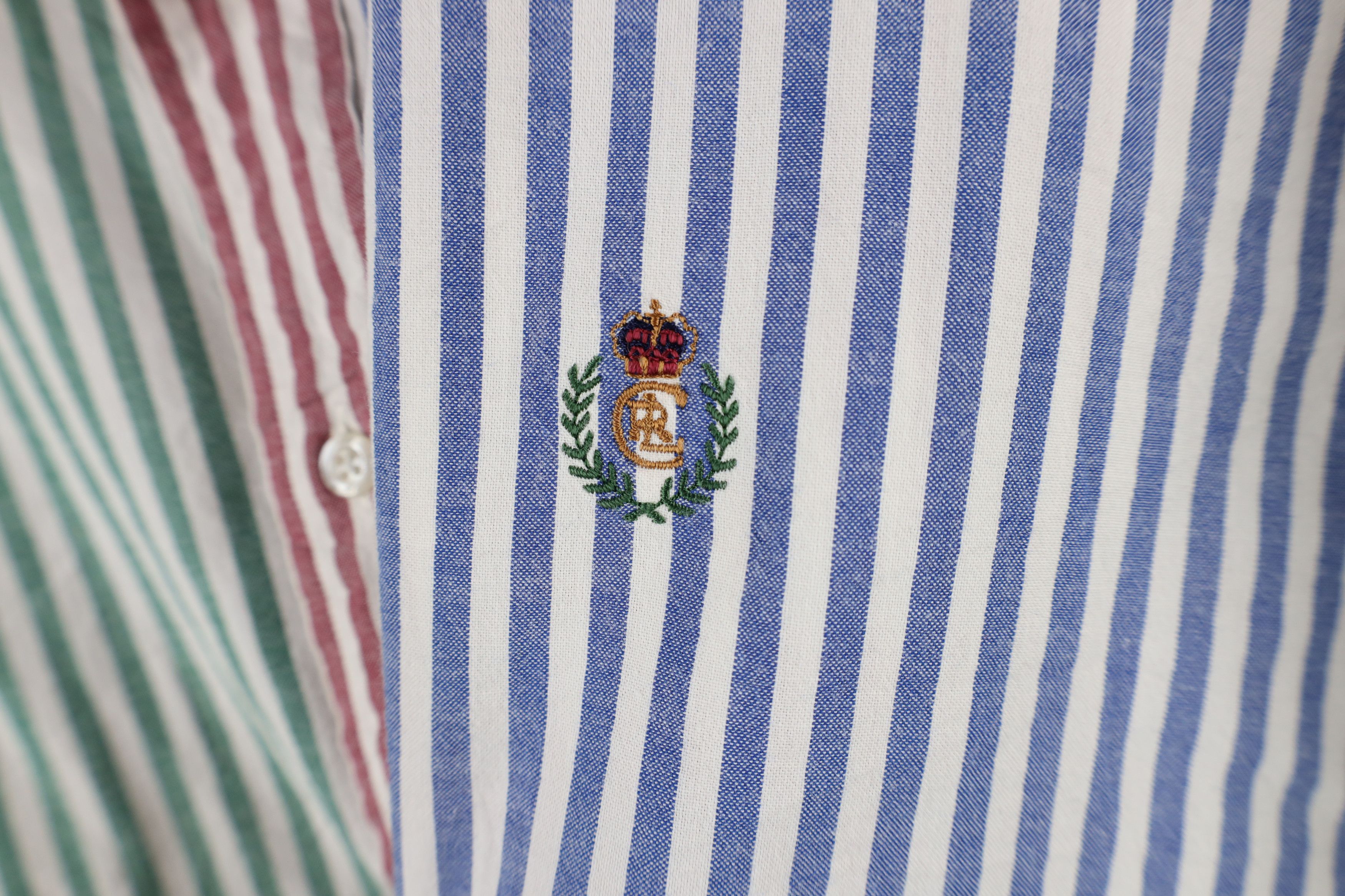 Polo Ralph Lauren Vintage 90s Chaps Ralph Lauren Striped Oxford Button Shirt Size US M / EU 48-50 / 2 - 4 Thumbnail