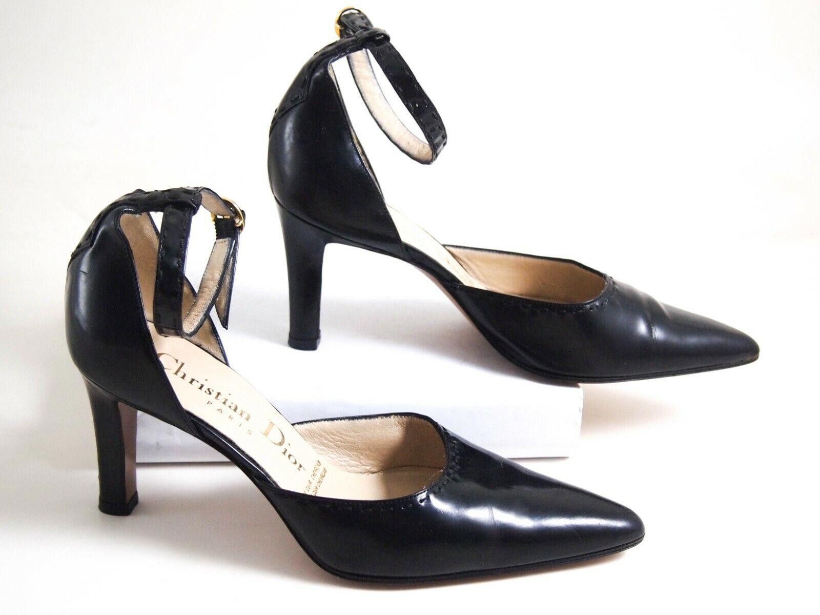 Dior Dior Mid Heel Sandal Pointy Toe Black US 5.5 EU 36 Size US 6 / IT 36 - 2 Thumbnail