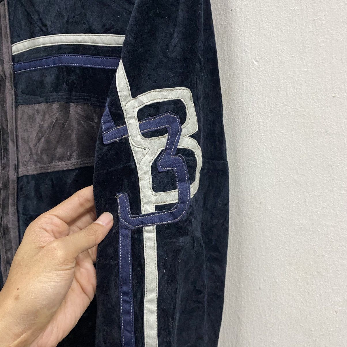 Marithe + Francois Girbaud Marithé + François Girbaud Velour Track Jacket Zipper Hoodie Size US M / EU 48-50 / 2 - 9 Thumbnail