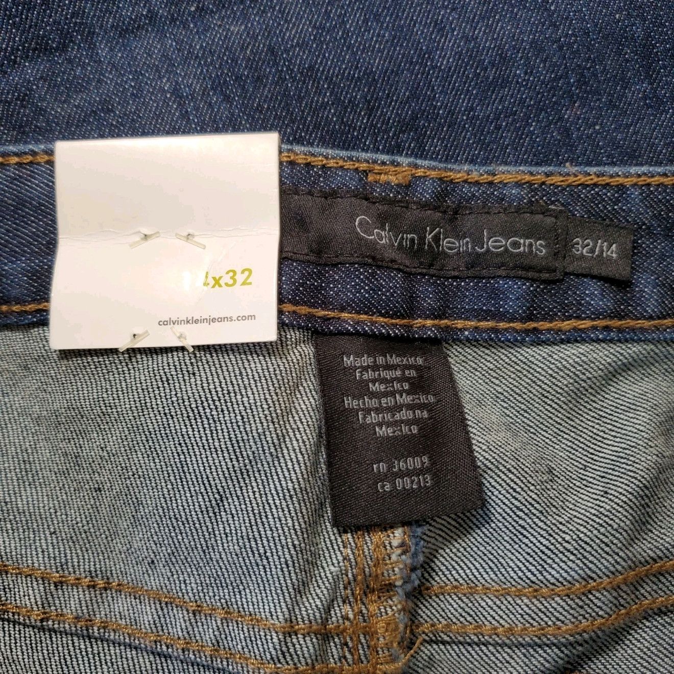 Calvin Klein Calvin Klein Size 14/32 NEW Jeans Blue Cotton Denim Stretch Size 36" / US 14 / IT 50 - 8 Thumbnail