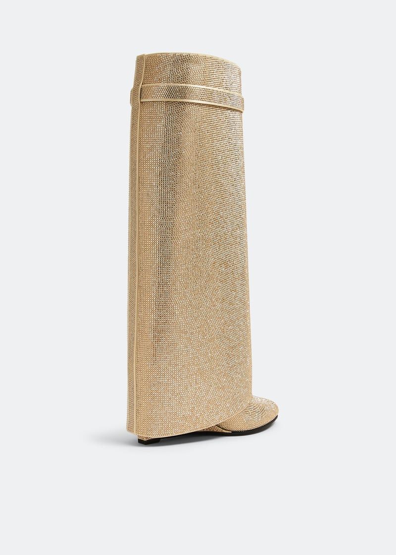 Givenchy o1w1db10525 Shark Lock Pant Boots in Gold Size US 8 / IT 38 - 2 Thumbnail