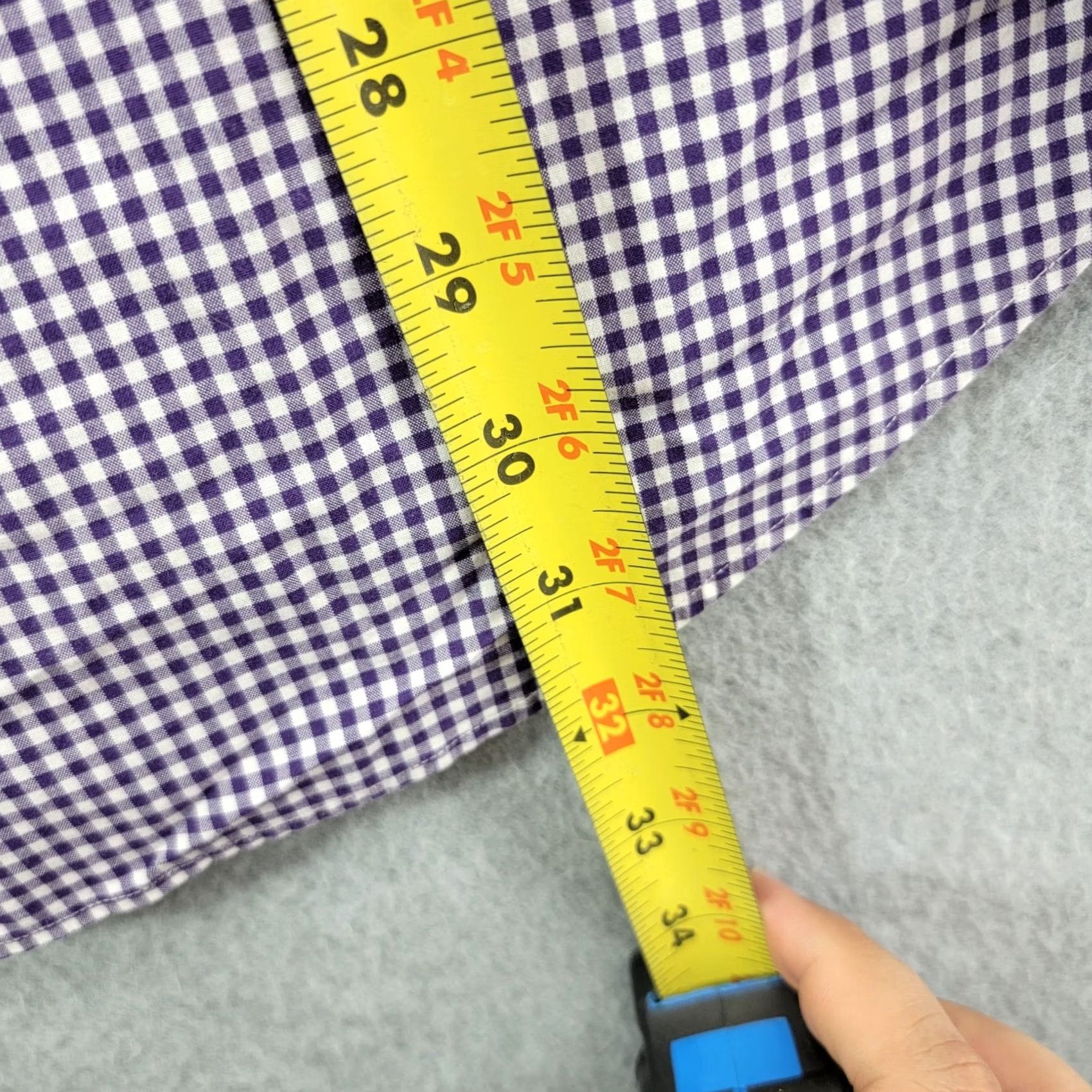 Polo Ralph Lauren Polo Ralph Lauren shirt Mens XL Purple White Check Western casual button up Size US XL / EU 56 / 4 - 7 Thumbnail