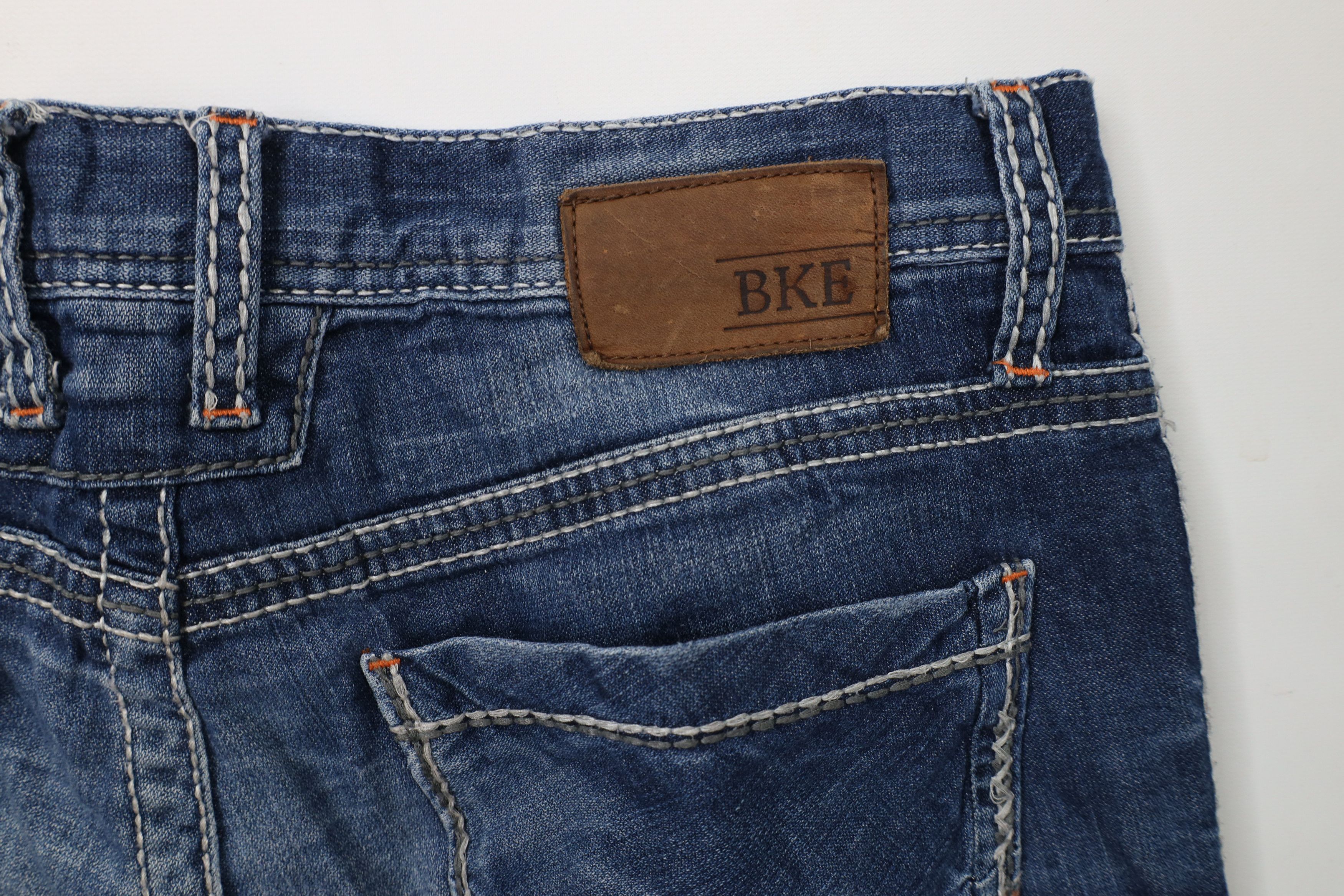 Vintage Buckle BKE Thick Stitch Slim Fit Bootcut Denim Jeans Stretch Size US 34 / EU 50 - 13 Thumbnail