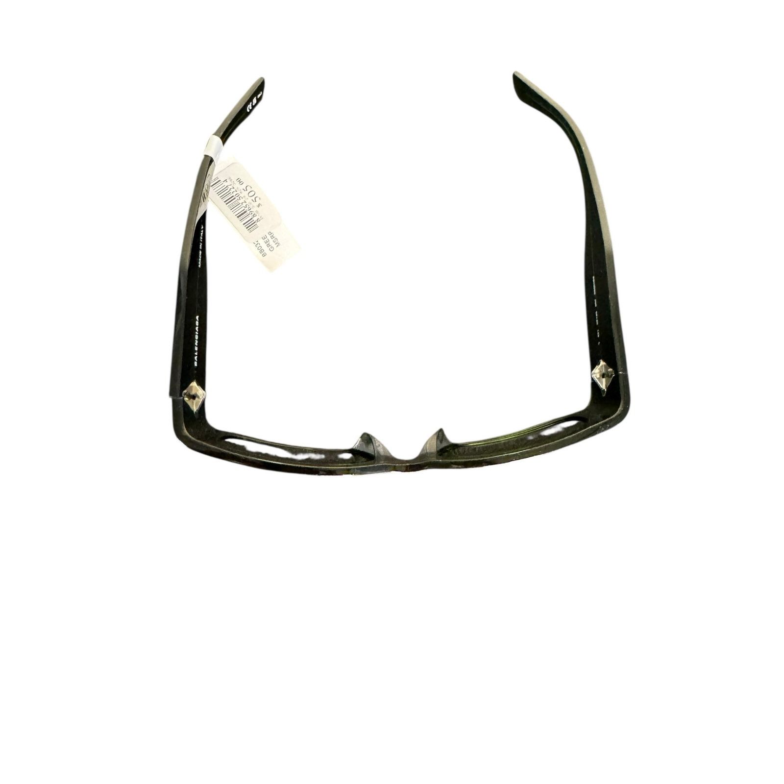 Balenciaga Balenciaga NWT Paper 56MM Rectangular Sunglasses in Green Size ONE SIZE - 5 Thumbnail