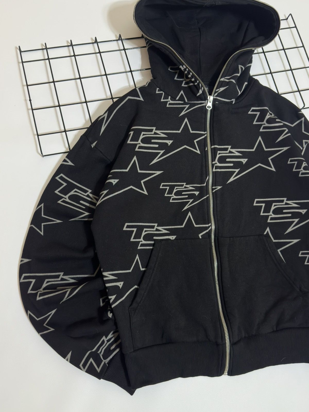 Trapstar London Trapstar London All Over Star Full-Zip Hoodie Black/Grey Size US XS / EU 42 / 0 - 2 Thumbnail