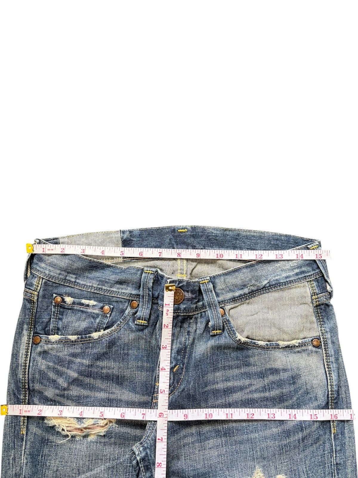 Levi's Vintage 90s Levis 903 Rusty Wash Distressed Jeans Size 30" / US 8 / IT 44 - 6 Thumbnail