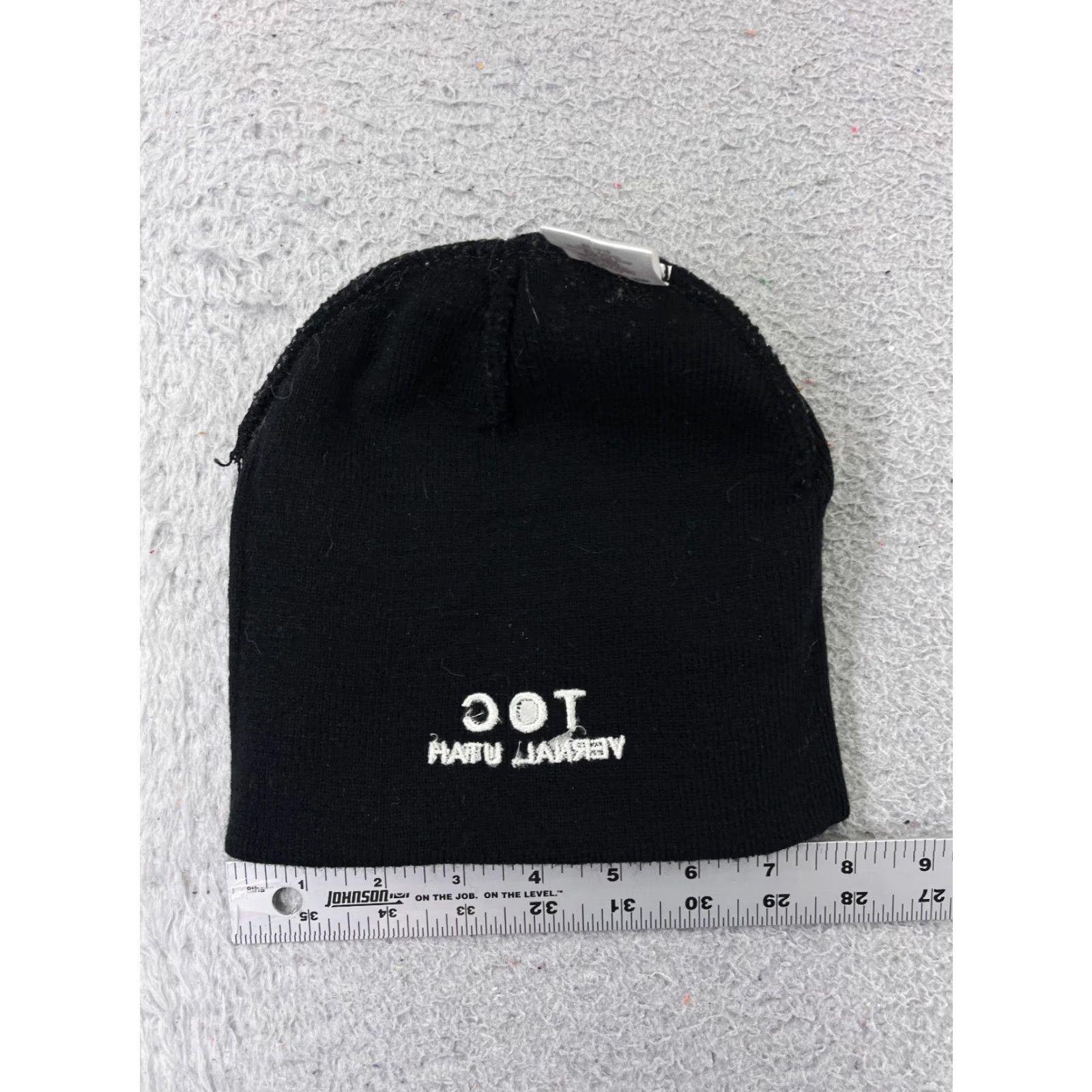 Vintage Otto Beanie Adult One Size Black Knit Embroidered Acrylic Toque Vernal Utah Size ONE SIZE - 5 Thumbnail
