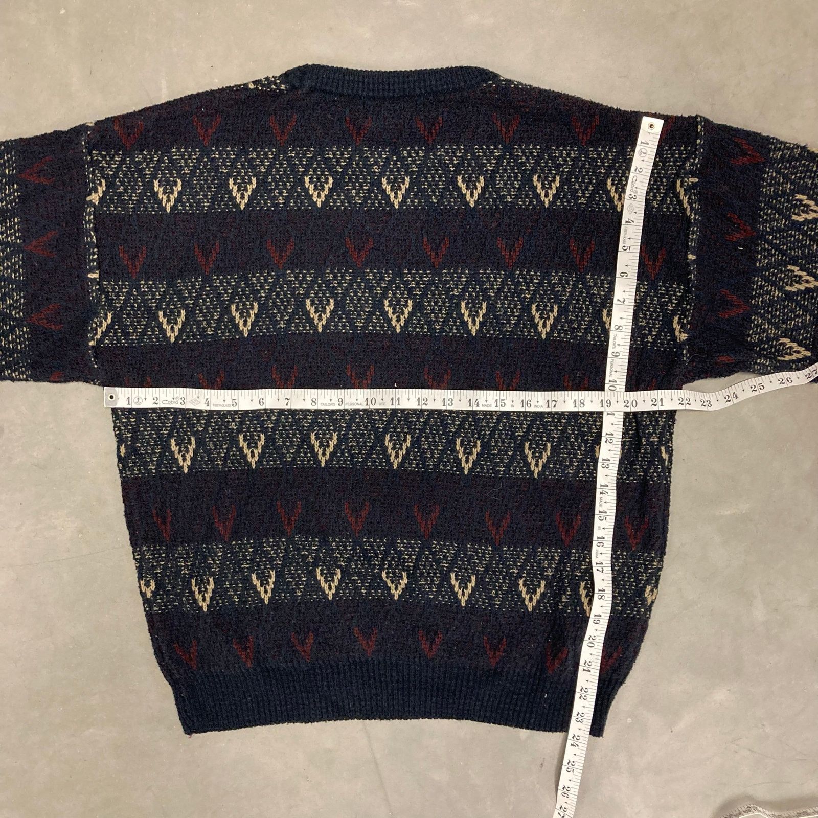 Jantzen × Vintage vintage patterned sweater Size US L / EU 52-54 / 3 - 3 Thumbnail