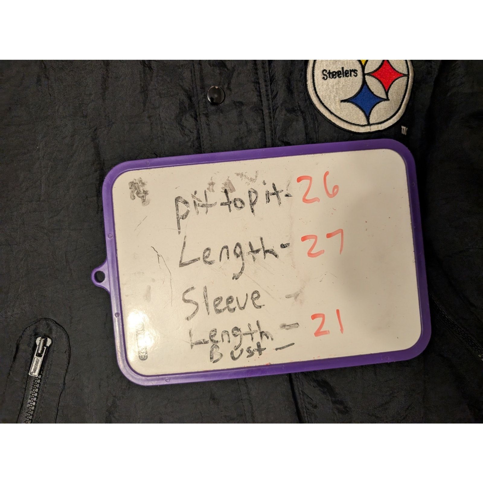 Starter VTG Starter Pittsburgh Steelers Mens Medium Puffer Jacket Size US M / EU 48-50 / 2 - 5 Thumbnail