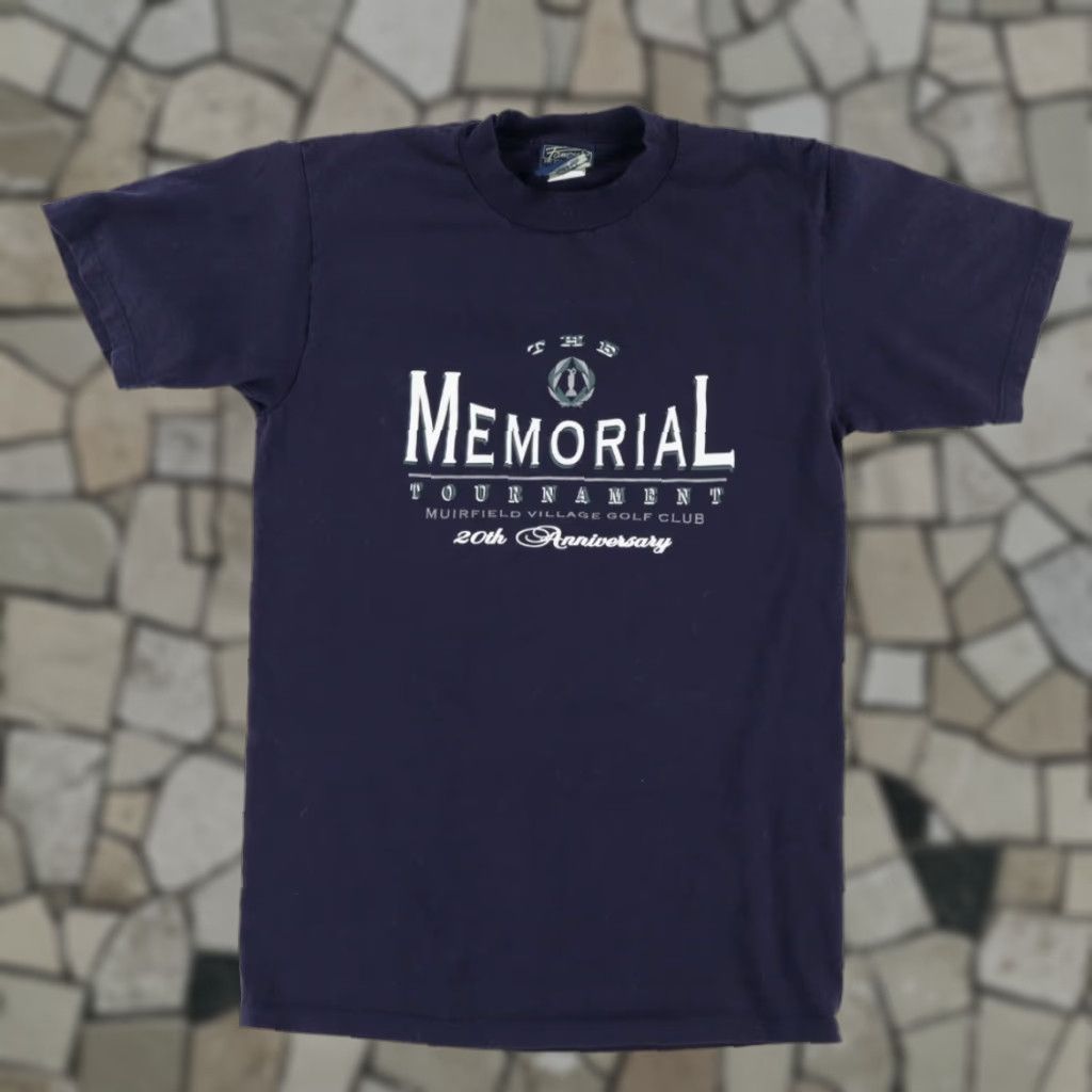 Vintage VTG Famous The Memorial Tournament 20th Solid T-Shirt Navy Men's M Size US M / EU 48-50 / 2 - 1 Thumbnail