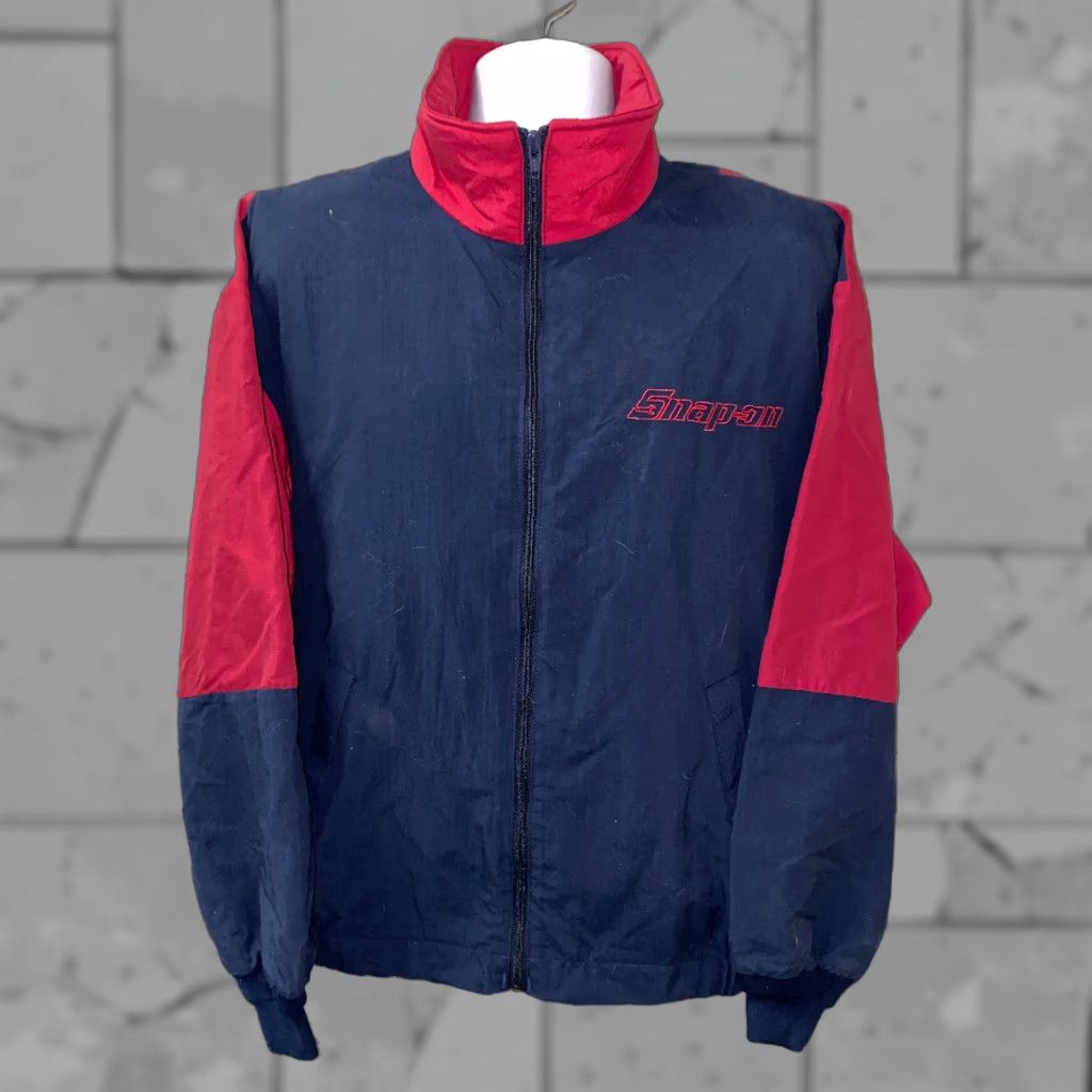 Vintage Vtg Swingster Full Zip Jacket Mens L Blue/Red USA Made Size US L / EU 52-54 / 3 - 1 Thumbnail