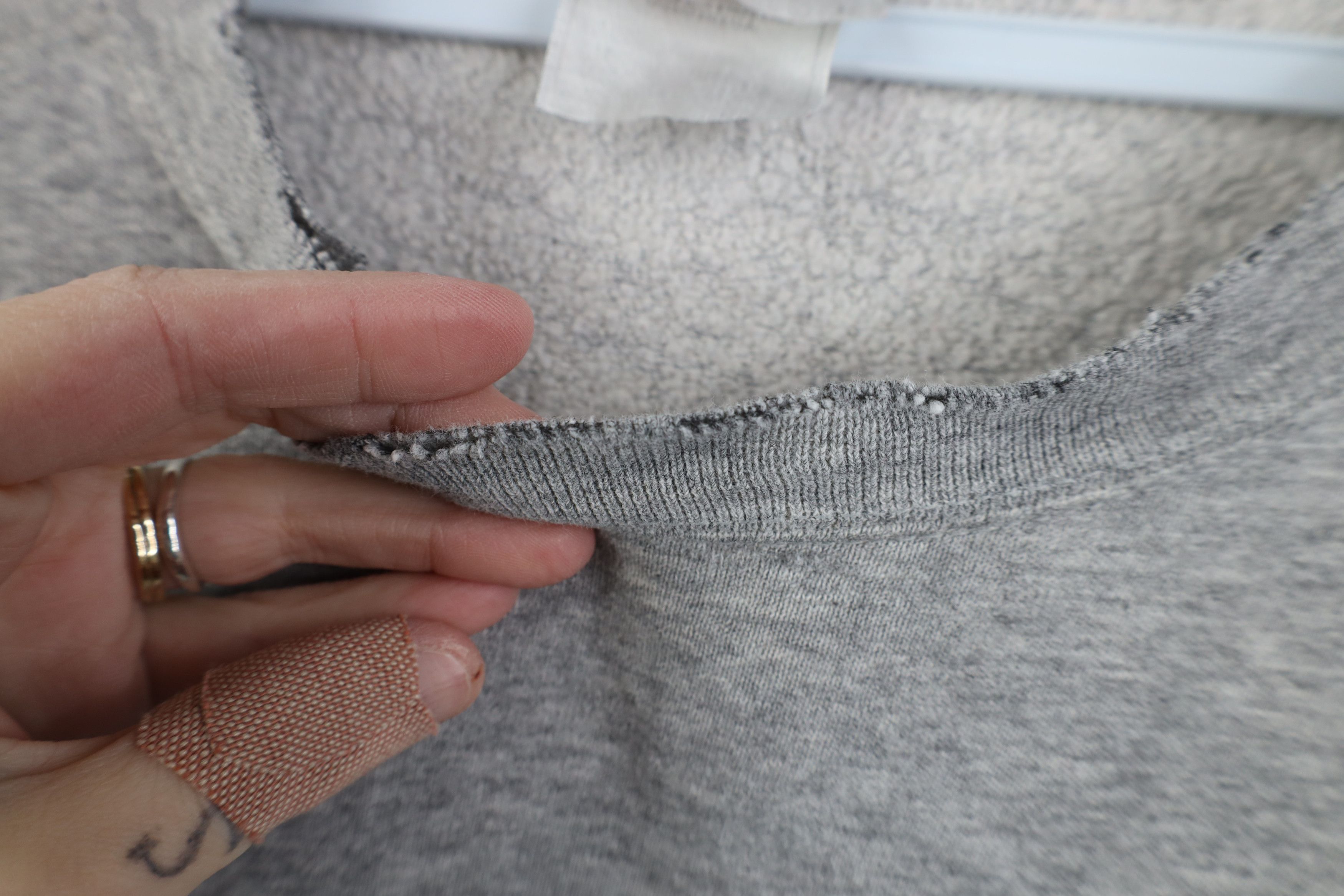 Nike Vintage 90s Nike Scott Mini Swoosh Sweatshirt Gray USA Size US L / EU 52-54 / 3 - 5 Thumbnail
