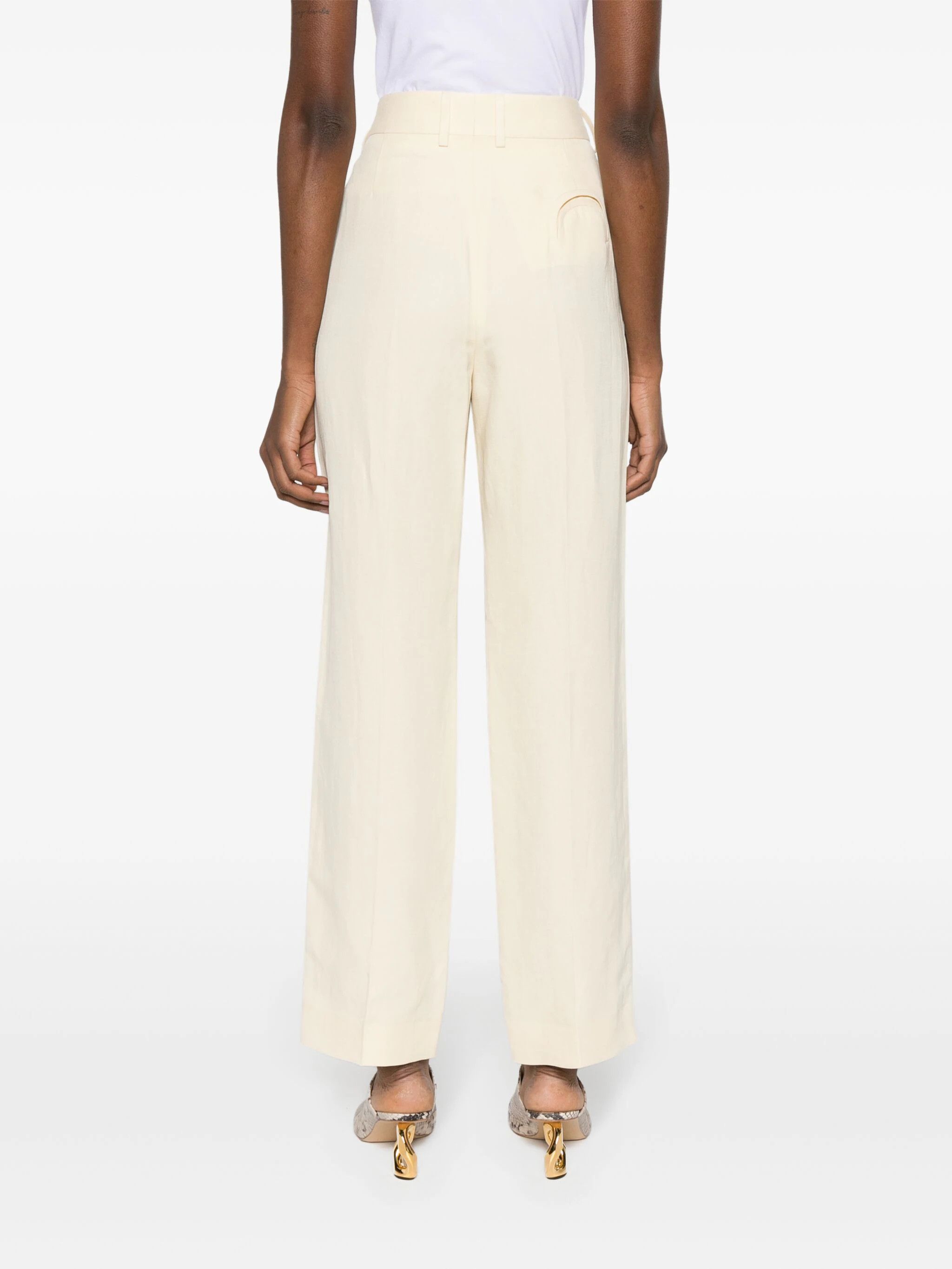 Jil Sander o1mt1gz0824 Pants in Beige Size 30" / US 8 / IT 44 - 3 Thumbnail