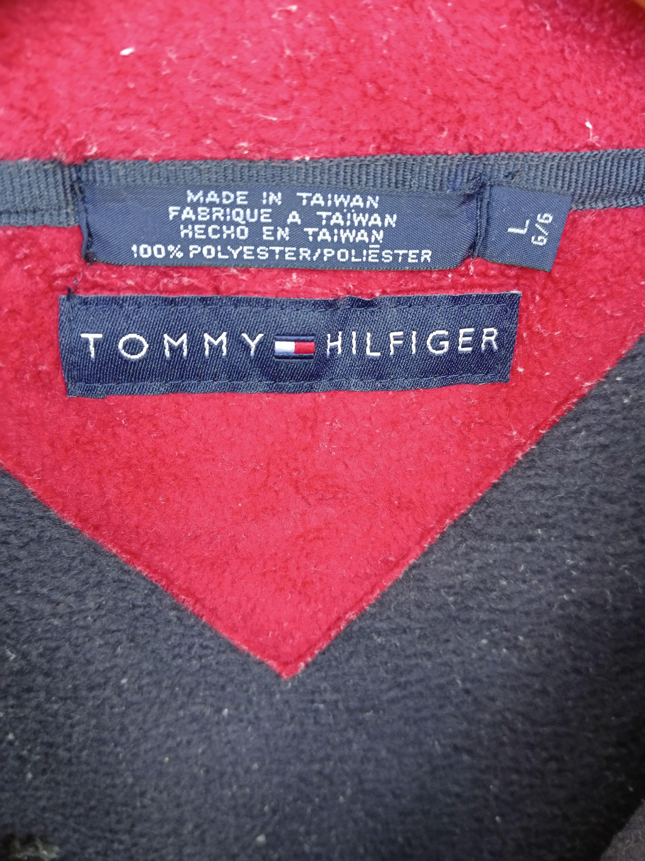 Tommy Hilfiger × Vintage VINTAGE TOMY HILFIGER FLEECE HALF ZIPPER Size US L / EU 52-54 / 3 - 6 Thumbnail