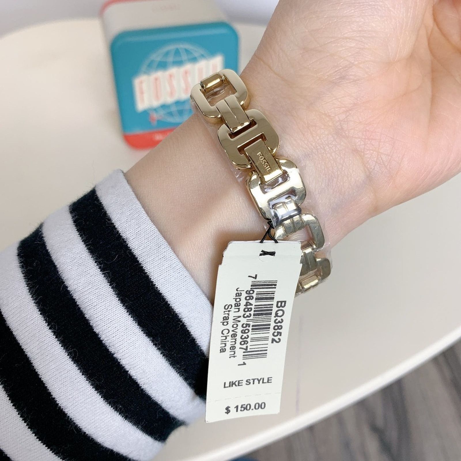 Fossil Fossil BQ3852 Kerrigan Three-Hand Gold-Tone Stainless Steel Size ONE SIZE - 5 Thumbnail