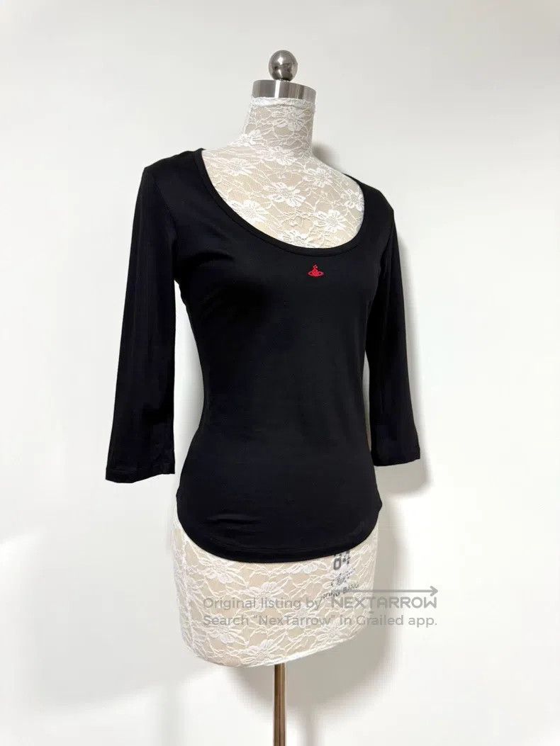 Vivienne Westwood Vivienne Westwood Black Red Orb Embroidery Seven-Eighth Sl Size L / US 10 / IT 46 - 3 Thumbnail