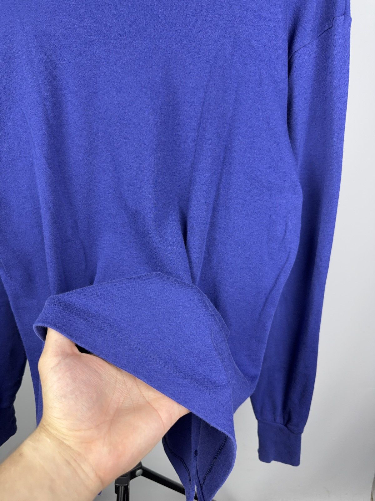 Nike × Vintage Vintage Nike Turtleneck Mock Neck Long Sleeve Blue L Size US L / EU 52-54 / 3 - 8 Thumbnail