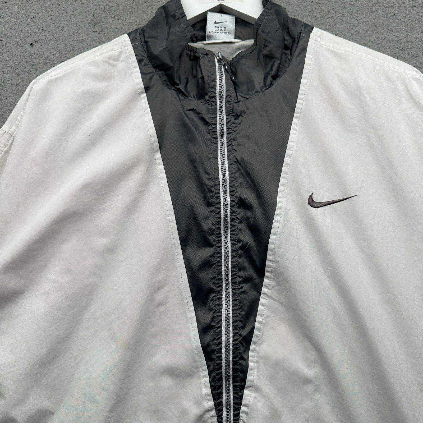 Nike Vintage Y2K Nike Windbreaker Jacket Womens XXL White Gray Size XXL / US 16-18 / IT 52-54 - 7 Thumbnail