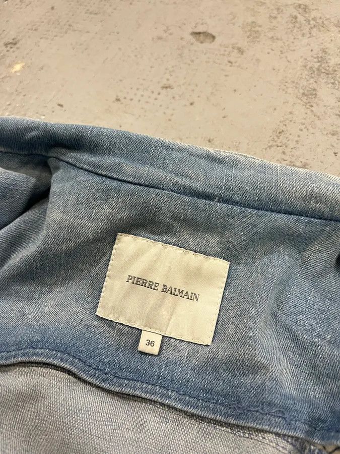 Pierre Balmain 2010s Pierre Balmain Officer Buttoned Blue Denim Jacket Size M / US 6-8 / IT 42-44 - 11 Thumbnail