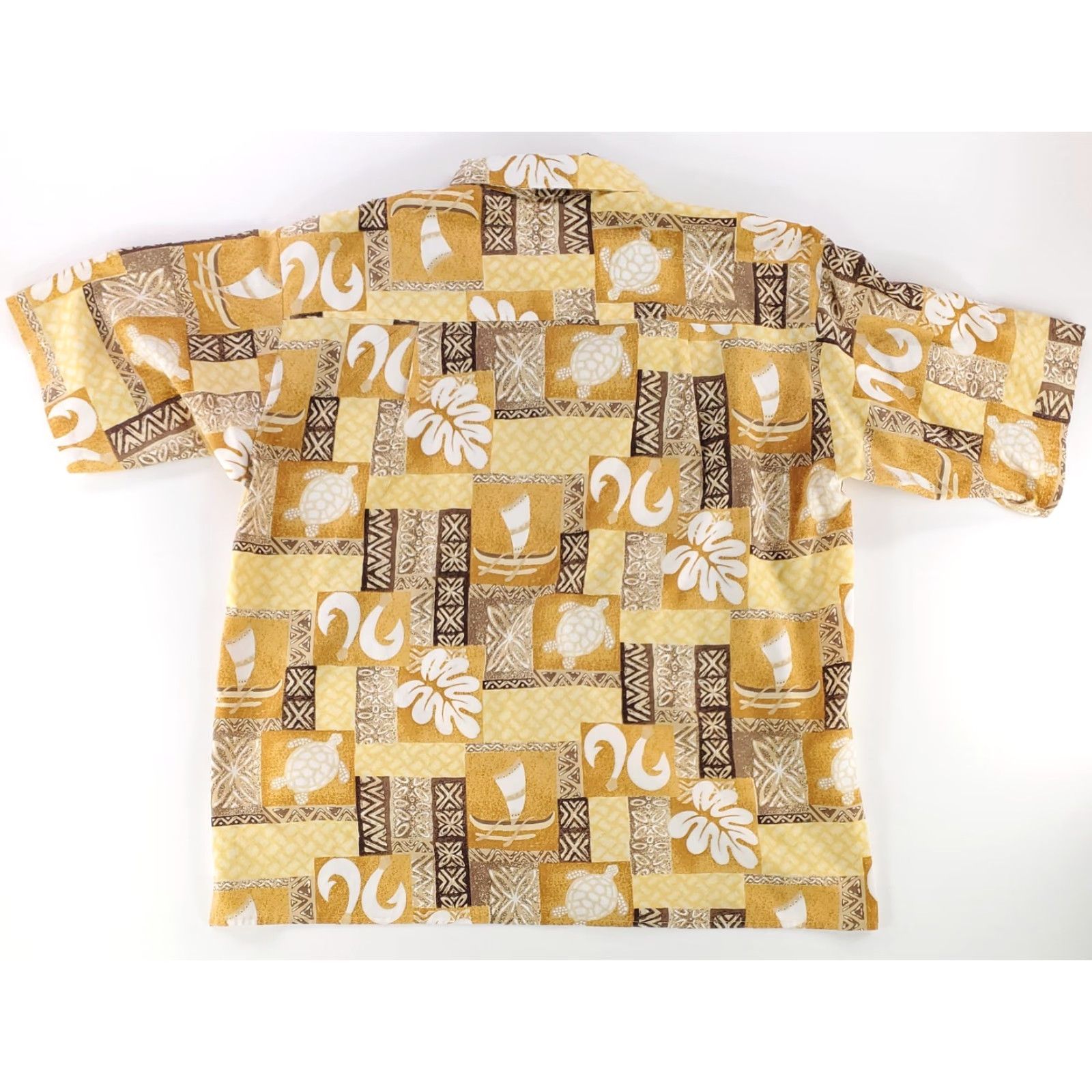 Vintage VINTAGE Kalei-O-Kalani Shirt 2XL Mens Short Sleeve Yellow Turtles 70s Button Up Size US XXL / EU 58 / 5 - 7 Thumbnail