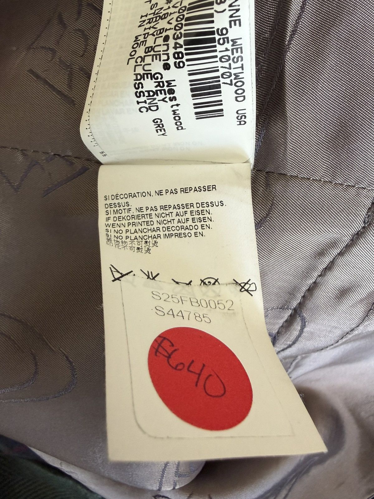 Vivienne Westwood Mourning Stripe Waistcoat Size 48R - 9 Thumbnail