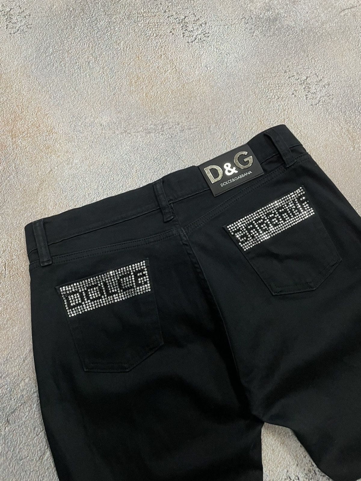 Dolce & Gabbana Vintage Dolce&Gabbana Big Logo Black Pants Size US 34 / EU 50 - 3 Thumbnail