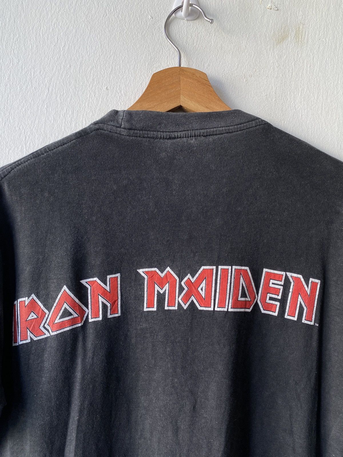 Band Tees × Iron Maiden × Vintage Vintage 80’s Iron Maiden Killers Album Distressed Band Tee Size US M / EU 48-50 / 2 - 12 Thumbnail