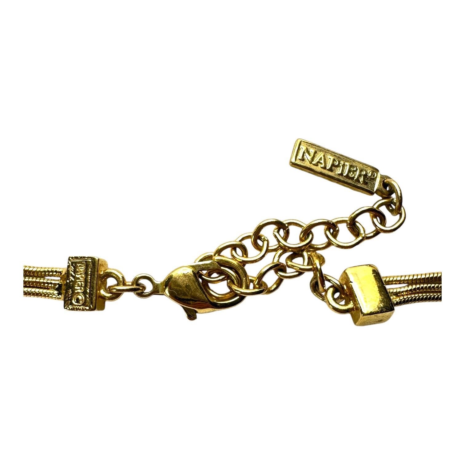 Designer Napier Gold-Tone Multi-Strand Necklace Adjustable Chain Mini Size ONE SIZE - 3 Thumbnail