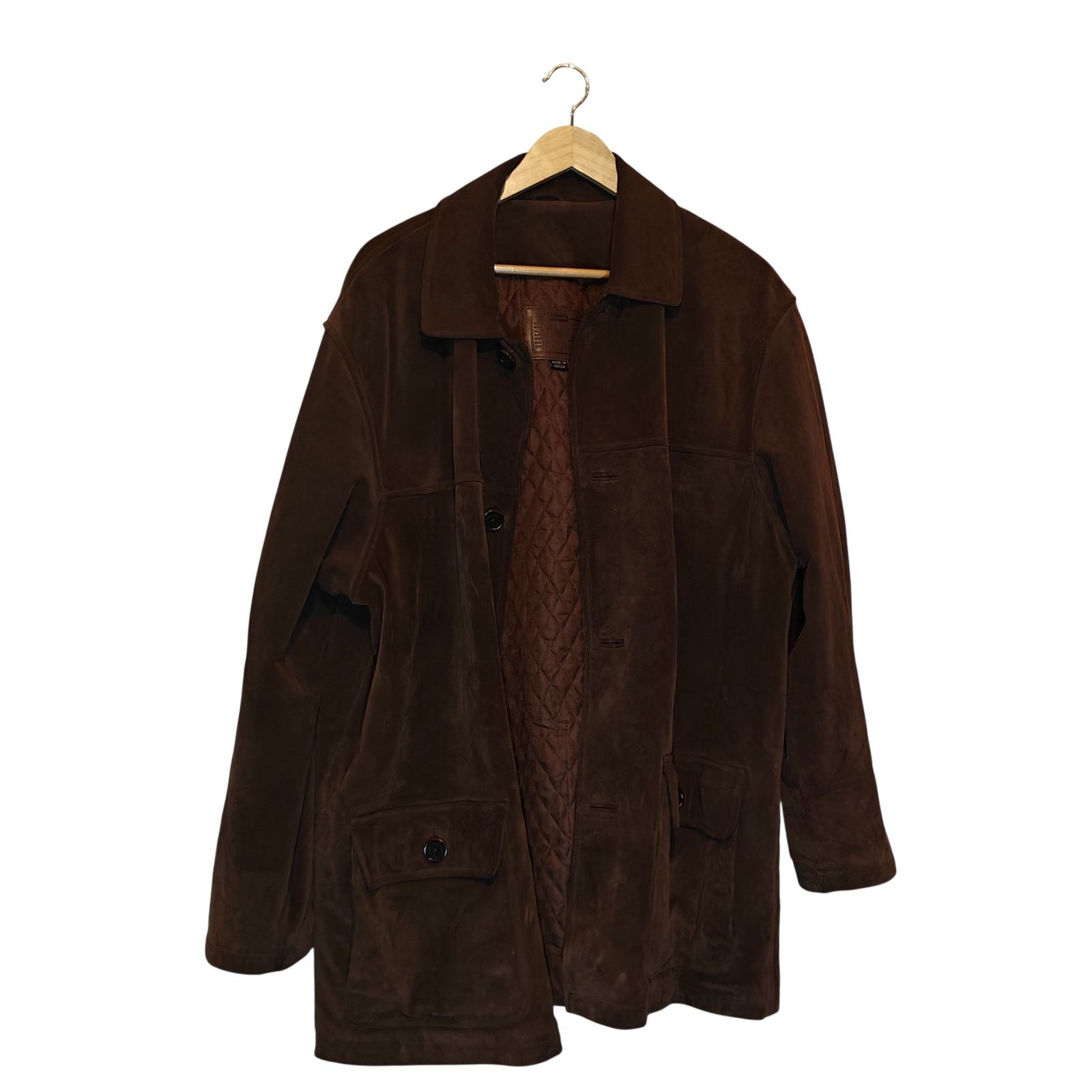 Coach Vintage Coach Brown Suede Leather Car Coat Jacket Size US L / EU 52-54 / 3 - 1 Thumbnail