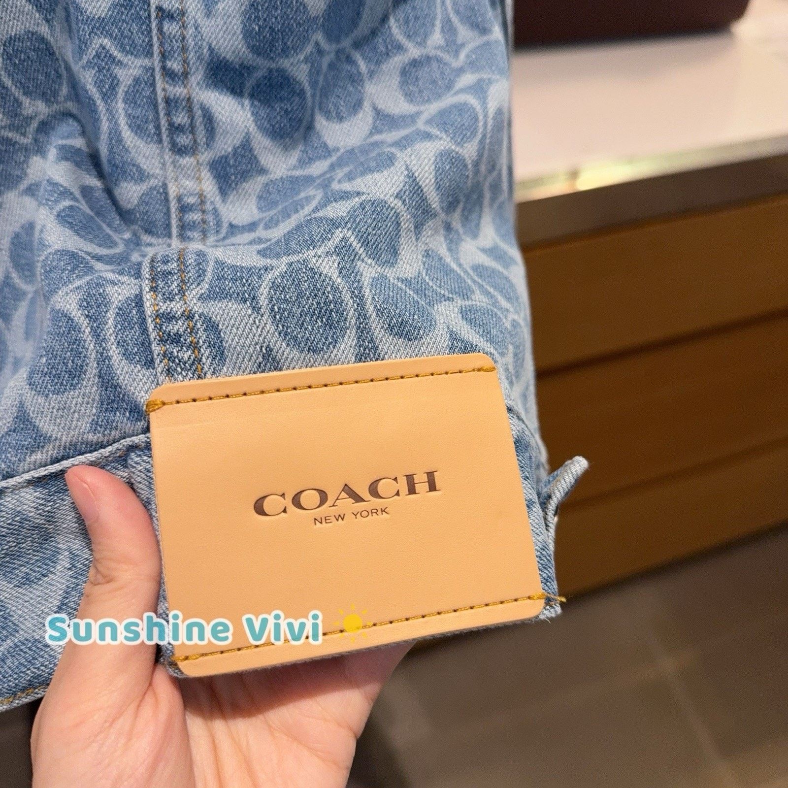 Coach NWT COACH Denim Jacket Woman's CAH16 Large Size L / US 10 / IT 46 - 4 Thumbnail